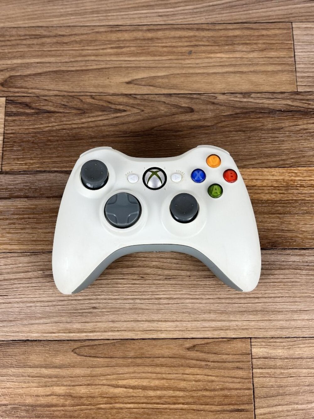 Official Microsoft Xbox 360 White Controller Authentic W Battery